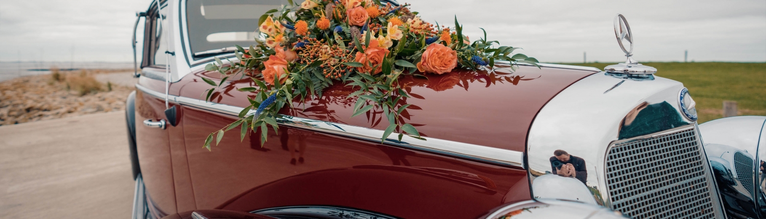 Mercedes Haube Oldtimer Hochzeit 02